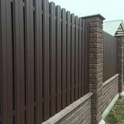 Забор из евроштакетника 97 метров