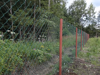 Забор из сетки-рабица 69 метров